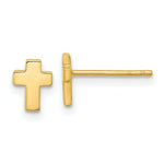 Load image into Gallery viewer, 14k Yellow Gold Polished Cross Post Earrings
