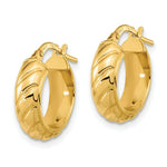 Load image into Gallery viewer, 14K Yellow Gold Polished Fancy Hoops
