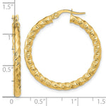 Load image into Gallery viewer, 14k Yellow Gold Polished 3mm Twisted Hoop Earrings
