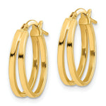 Load image into Gallery viewer, 14K Yellow Gold Polished Double Hoops
