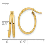 Load image into Gallery viewer, 14K Yellow Gold Polished Double Hoops

