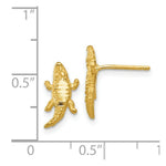 Load image into Gallery viewer, 14K Yellow Gold Diamond-cut Alligator Earrings
