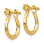 Load image into Gallery viewer, 14K Yellow Gold Shackle Link Screw Earrings
