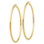 Load image into Gallery viewer, 14K Yellow Gold Hoop Earrings  70mm length

