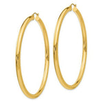 Load image into Gallery viewer, 14K Yellow Gold Hoop Earrings  70mm length

