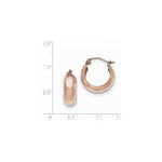 Load image into Gallery viewer, 14K Rose Gold Hoop Earrings  21mm length
