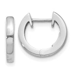 Load image into Gallery viewer, 14K White Gold Hinged Hoop Earrings  14mm length
