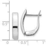 Load image into Gallery viewer, 14K White Gold Polished Hinged Post Earrings  5mm width
