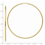 Load image into Gallery viewer, 14K Yellow Gold Endless Hoop Earrings  74mm width
