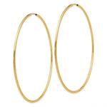 Load image into Gallery viewer, 14K Yellow Gold Endless Hoop Earrings  74mm width
