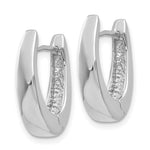 Load image into Gallery viewer, 14k White Gold Hinged Hoop Earrings

