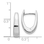 Load image into Gallery viewer, 14k White Gold Hinged Hoop Earrings
