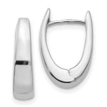 Load image into Gallery viewer, 14k White Gold Hinged Hoop Earrings
