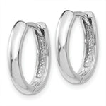 Load image into Gallery viewer, 14K White Gold Hinged Hoop Earrings  4mm width
