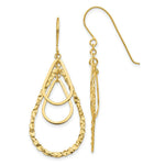 Load image into Gallery viewer, 14K Yellow Gold Tear Drop Earrings
