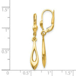 Load image into Gallery viewer, 14K Yellow Gold Polished Dangle Leverback Earrings
