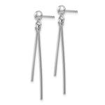 Load image into Gallery viewer, 14K White Gold Polished Post Dangle Earrings
