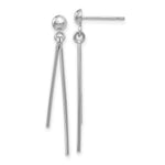Load image into Gallery viewer, 14K White Gold Polished Post Dangle Earrings
