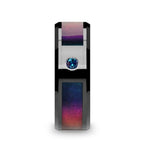 Load image into Gallery viewer, Mens Black Ceramic Blue &amp; Purple Color Changing Inlay Alexandrite Setting Wedding Ring - Polished Comfort Fit - 8mm Wide - Style name: KLEIN
