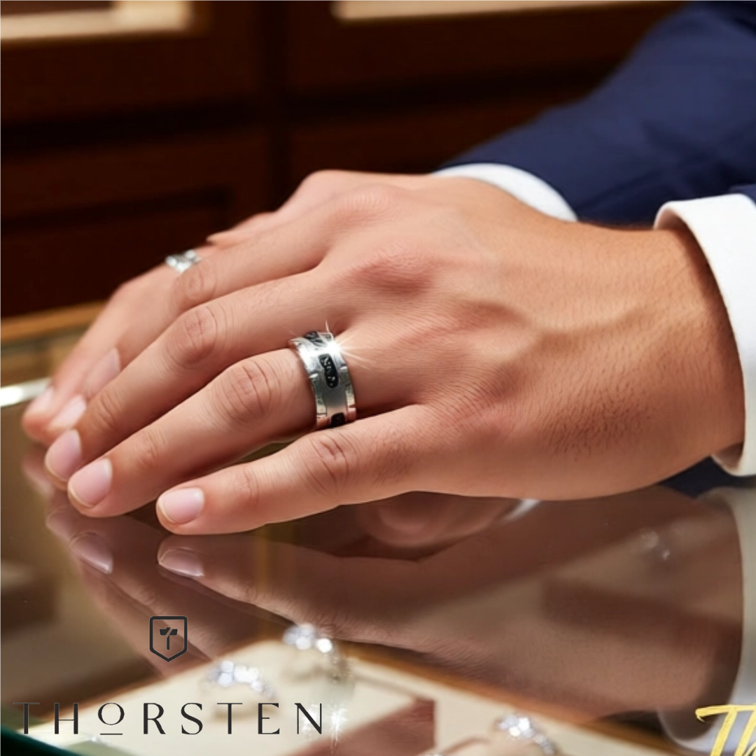 Mens Tungsten Silver Inlay & Black Diamonds Grooved Wedding Ring - Brushed Comfort Fit - 8mm Wide - Style name: VALOR