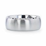 Load image into Gallery viewer, Mens Cobalt Rope Patterned Edges Domed Wedding Ring - Brushed Finish Comfort Fit - 8mm Wide - Style name: DYNAMO
