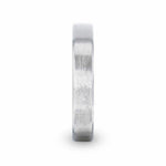 Load image into Gallery viewer, Mens Womens Silver Brushed Center Beveled Edges Wedding Ring - Flat Comfort Fit - 4mm 8mm Wide - Style name: CASPER
