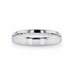 Load image into Gallery viewer, Mens Womens Silver polished Finish Flat Center Wedding Ring - Beveled Edges Comfort Fit - 4mm 8mm Wide - Style name: LUCID
