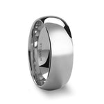 Load image into Gallery viewer, Mens Titanium Domed Wedding Ring - Polished Finish Comfort Fit - 6mm 8mm Wide - Style name: PETERSON
