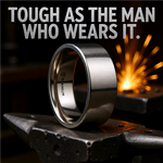 Load image into Gallery viewer, Mens Titanium Flat Style Wedding Ring - Polished Finish Comfort Fit - 6mm 8mm Wide - Style name: HARDY
