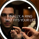 Load image into Gallery viewer, Mens Black Titanium Flat Wedding Ring - Brushed Comfort Fit - 6mm 8mm Wide - Style name: SAN BERNARDINO
