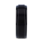 Load image into Gallery viewer, Mens Tungsten Black Spinner Wedding Ring - Brushed Comfort Fit - 6mm 8mm Wide - Style name: REVOLVE
