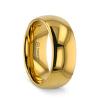 Load image into Gallery viewer, Mens Tungsten Traditional Domed Gold-Plated Wedding Ring - Polished Comfort Fit - 4mm 6mm 8mm 10mm Wide - Style name: ORO
