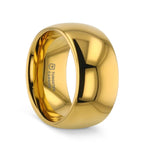 Load image into Gallery viewer, Mens Tungsten Traditional Domed Gold-Plated Wedding Ring - Polished Comfort Fit - 4mm 6mm 8mm 10mm Wide - Style name: ORO
