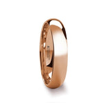 Load image into Gallery viewer, Mens Tungsten Carbide Rose Gold Plated Wedding Ring - Domed Comfort Fit - 4mm 6mm 8mm Wide - Style name: SOL
