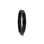 Load image into Gallery viewer, Mens Black Tungsten Brush Finished Center Wedding Ring - Polished Beveled Edges Comfort Fit - 4mm 6mm 7mm 8mm 10mm Wide - Style name: ELISE
