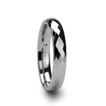 Load image into Gallery viewer, Mens Tungsten Carbide Wedding Ring - 288 Diamond Facets Comfort Fit - 4mm 6mm 8mm 10mm Wide - Style name: MILLENNIUM
