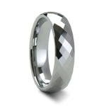 Load image into Gallery viewer, Mens Tungsten Carbide Wedding Ring - 288 Diamond Facets Comfort Fit - 4mm 6mm 8mm 10mm Wide - Style name: MILLENNIUM
