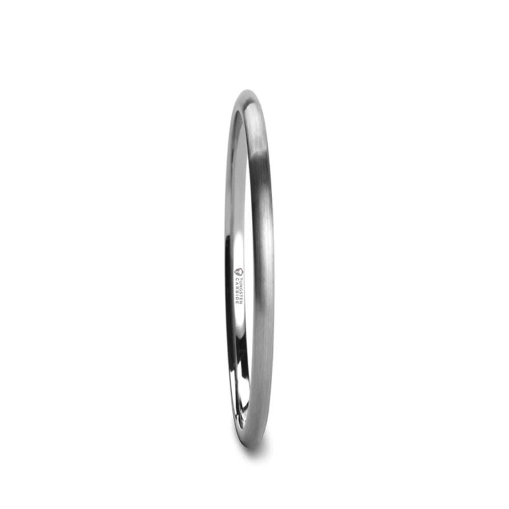 Mens Tungsten Carbide Domed Wedding Ring - Brushed Finish Comfort Fit - 2mm 4mm 6mm 7mm 8mm 10mm 12mm Wide - Style name: PERSEUS
