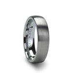 Load image into Gallery viewer, Mens Tungsten Carbide Domed Wedding Ring - Brushed Finish Comfort Fit - 2mm 4mm 6mm 7mm 8mm 10mm 12mm Wide - Style name: PERSEUS
