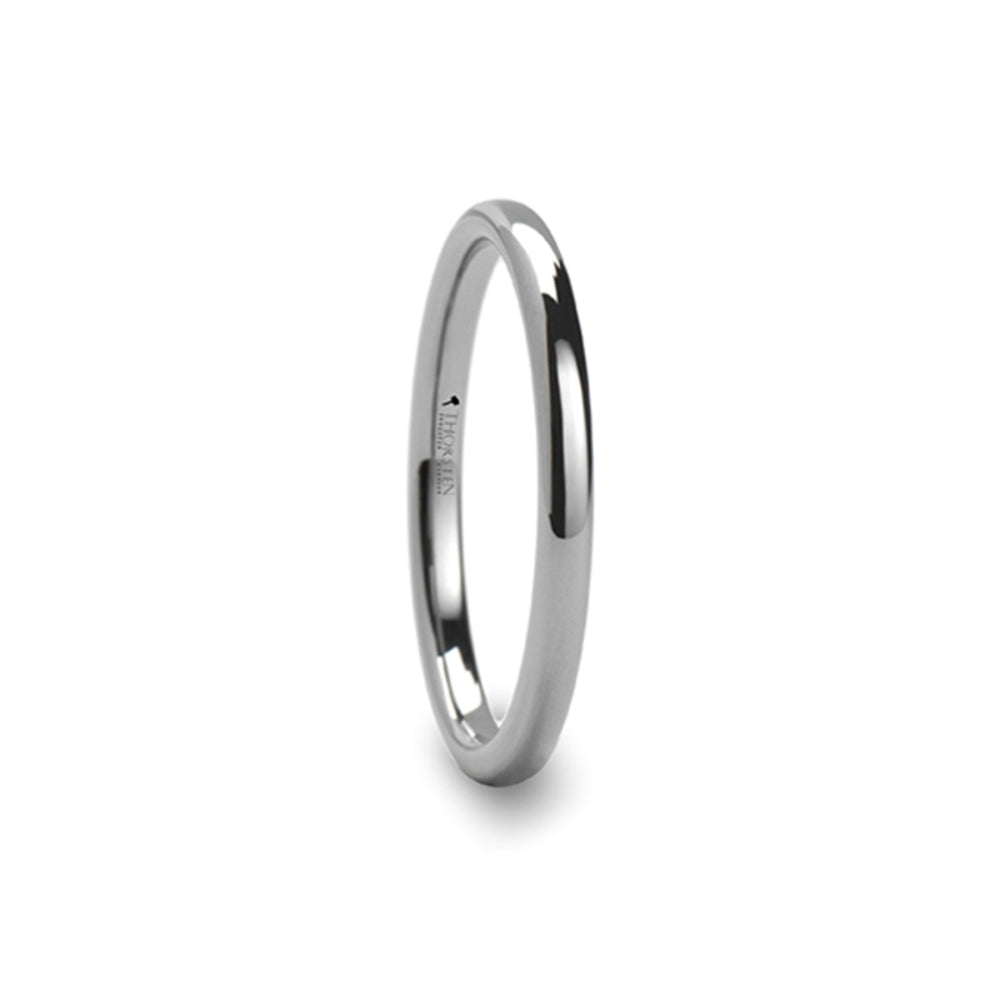 Mens Tungsten Carbide Domed Wedding Ring - Polished Comfort Fit - 2mm 4mm 6mm 7mm 8mm 10mm 12mm Wide - Style name: DOMINUS