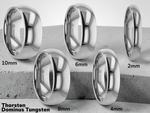 Load image into Gallery viewer, Mens Tungsten Carbide Domed Wedding Ring - Polished Comfort Fit - 2mm 4mm 6mm 7mm 8mm 10mm 12mm Wide - Style name: DOMINUS
