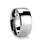 Load image into Gallery viewer, Mens Tungsten Carbide Domed Wedding Ring - Polished Comfort Fit - 2mm 4mm 6mm 7mm 8mm 10mm 12mm Wide - Style name: DOMINUS
