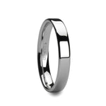 Load image into Gallery viewer, Mens Tungsten Carbide White Wedding Ring - Flat Style Comfort Fit - 2mm 4mm 6mm 7mm 8mm 10mm 12mm Wide - Style name: STOCKTON
