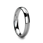 Load image into Gallery viewer, Mens Tungsten Carbide Satin Stripe White Wedding Ring - Domed Comfort Fit - 4mm 6mm 8mm 10mm Wide - Style name: HENDERSON
