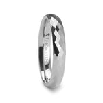 Load image into Gallery viewer, Mens White Tungsten Carbide 288 Diamond Faceted Wedding Ring - Polished Finish Comfort Fit - 4mm 6mm 8mm Wide - Style name: SCOTTSDALE
