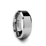 Load image into Gallery viewer, Mens Tungsten Carbide Wedding Ring - Beveled Comfort Fit - 4mm 6mm 7mm 8mm 10mm 12mm Wide - Style name: CORINTHIAN
