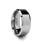 Load image into Gallery viewer, Mens Tungsten Carbide Wedding Ring - Beveled Comfort Fit - 4mm 6mm 7mm 8mm 10mm 12mm Wide - Style name: CORINTHIAN
