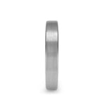 Load image into Gallery viewer, Mens White Tungsten Carbide Wedding Ring - Flat Brushed Comfort Fit - 2mm 4mm 6mm 8mm Wide - Style name: MASON
