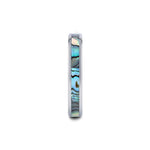 Load image into Gallery viewer, Mens Tungsten Carbide Mother of Pearl Inlay Wedding Ring - Polished Beveled Comfort Fit - 4mm 6mm 7mm 8mm 10mm Wide - Style name: MAUI
