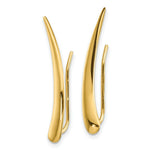 Load image into Gallery viewer, 14K Yellow Gold Polished Pointed Ear Climber Earrings
